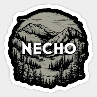 Necho in landscape Sticker